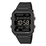 Casio Men's Digital Black Dial Watch With Black Resin Band, W-221H-1BVDF