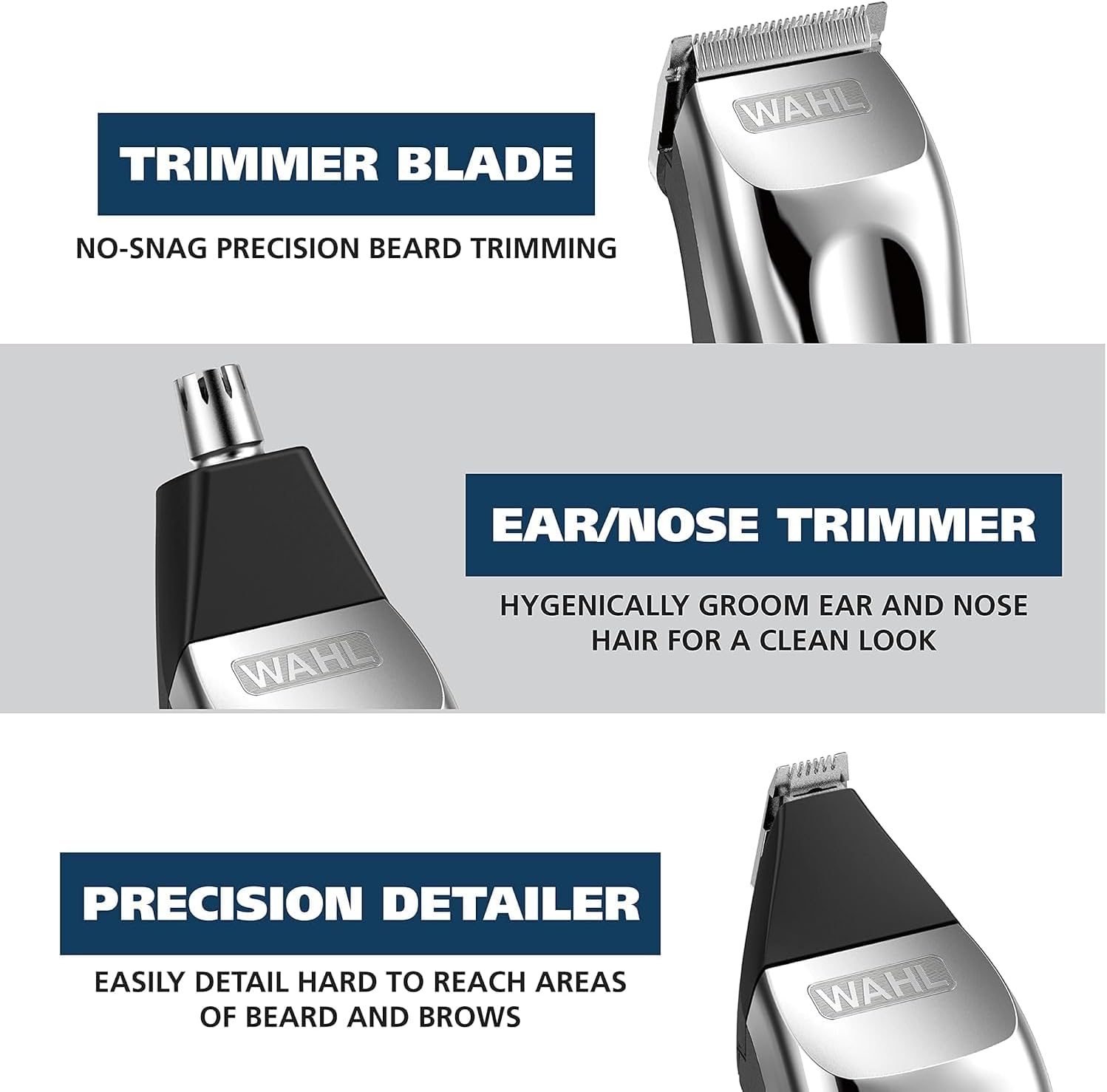 Wahl Lithium Ion Total Beard Grooming Trimmer, Cordless Precision for Full Beard Maintenance 1050-0410