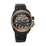Titan Zero Hour Diver's Series Men's Watch Black Dial with Black Stainless Steel Band | 200M Water Resistant, 10068KM02