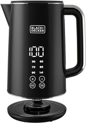 Black+Decker 1.7L Double Wall, Touch Screen Cordless Digital Kettle-2200W, JCD200