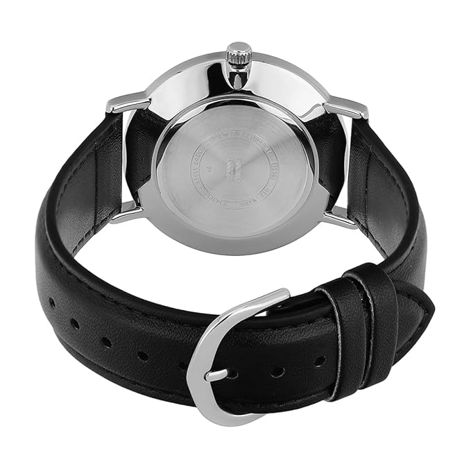 Casio Men's Watch Analog Black Dial with Black Leather Strap, MTP-VT01LM-1AUDF