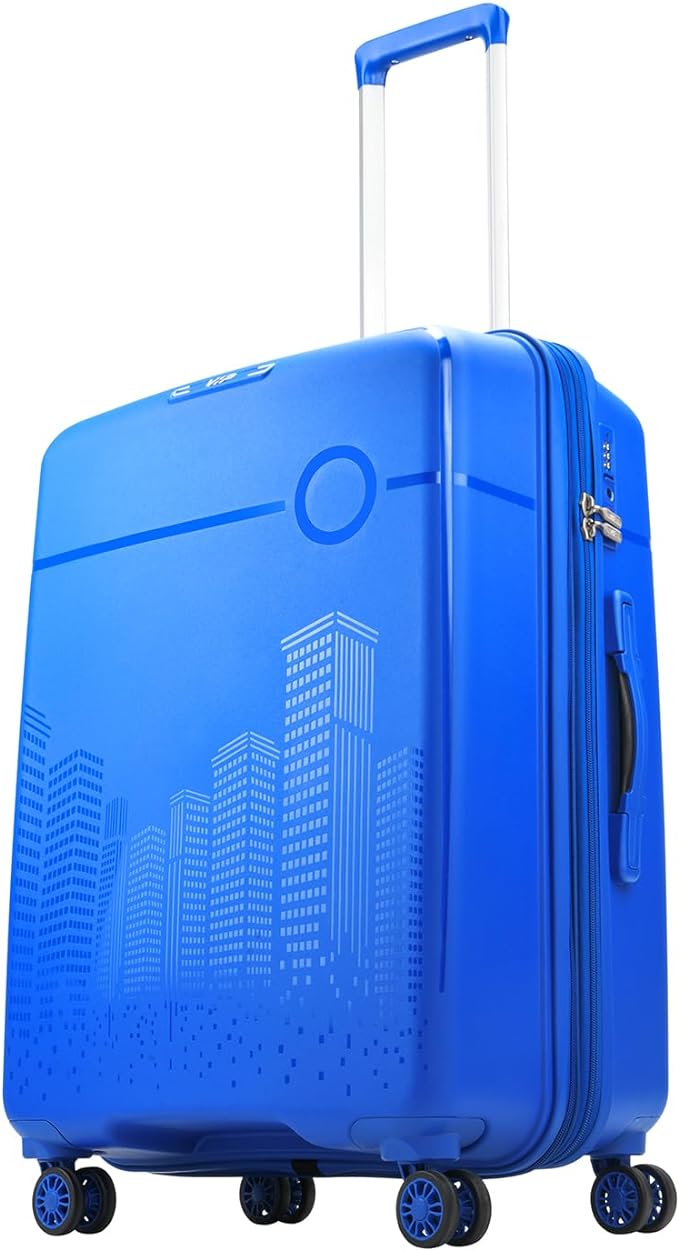 VIP Cityscape Plus 79cm Hardcase Trolley Blue, CITYSCAPEPLUS79BLU