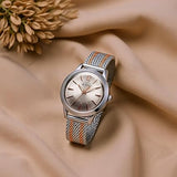 Titan Quartz Women's Analog Pink Dial Metal Strap Watch 95287KM01