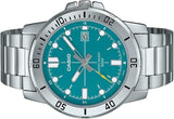 Casio Men's Watch Analog Blue Dial with Silver Stainless Steel Band, MTP-VD01D-3E2VUDF