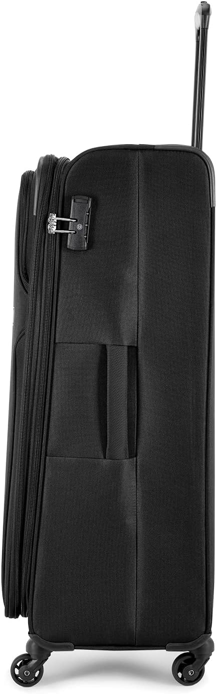 Carlton 55cm, Newbury Plus Soft Top Trolley Bag, Black, NEWBP55BK