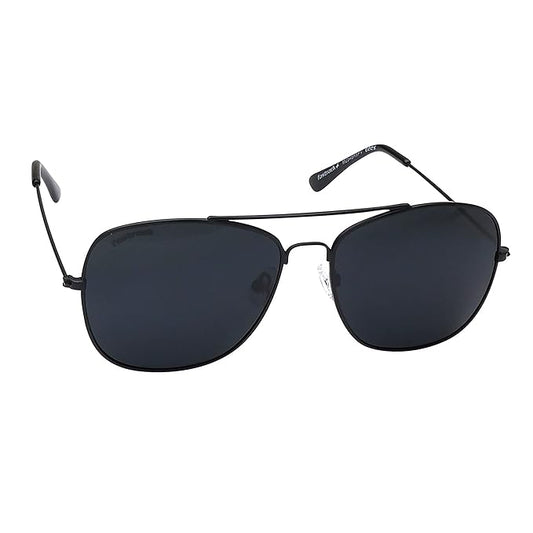 Fastrack Unisex Square Sunglasses, Black Lens, UV protected, M254BK6P