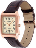 Casio Men's Analog Watch, Champagne Dial With Brown Leather Band, MTP-B190RGL-9BVDF