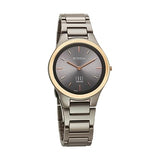 Titan Edge Ceramic Women's Watch Analog Grey Dial with Grey Ceramic Band, 2653KC0