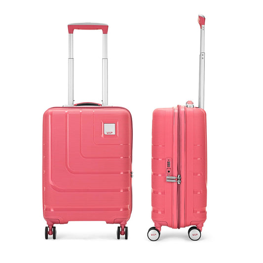VIP Lexus 55cm Hard Case Trolley 8 Wheels Coral Red, LEXUS55CRL