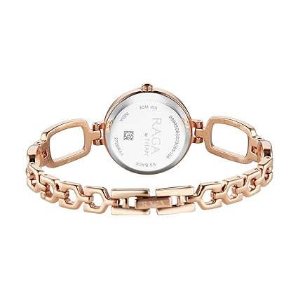 Titan Raga Women's Analog Watch Rose Gold Dial With Rode Gold Stainless Steel Strap , 2725WM02