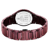 Titan Edge Ceramic Women's Watch Analog Wine Red Dial with Ceramic Band, 2653QC18