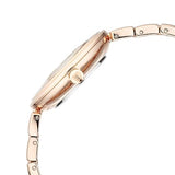 Titan Aura Quartz Analog Rose Gold Dial Rose Gold Stainless Steel Strap Watch for Women 95240WM01