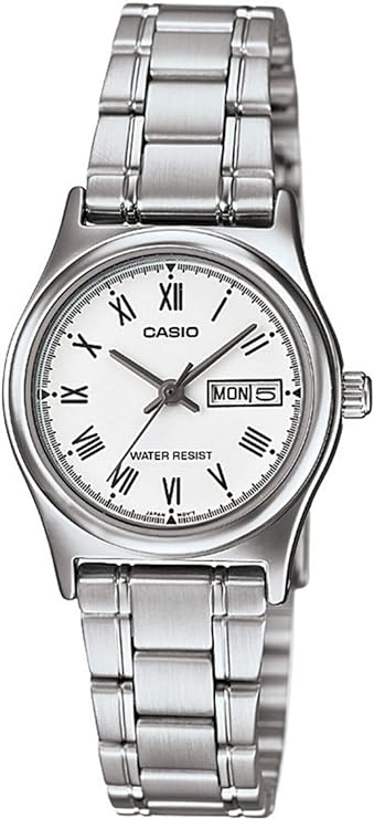 Casio men analog watch, white dial with comfortable strap, model CS-LTP-V006D-7BUDF, Bahrain