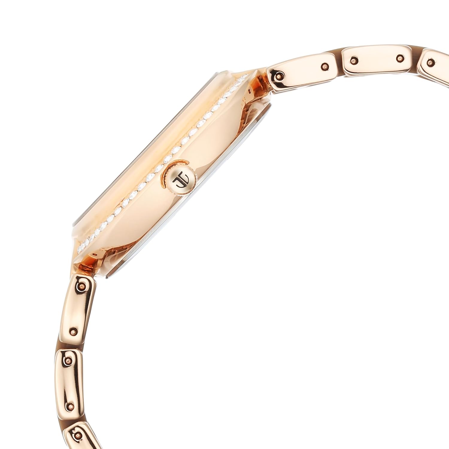 Titan Acetate Women's Multifunction Watch Analog Mother Of Pearl Dial with Two-Toned Band, 95187KD03
