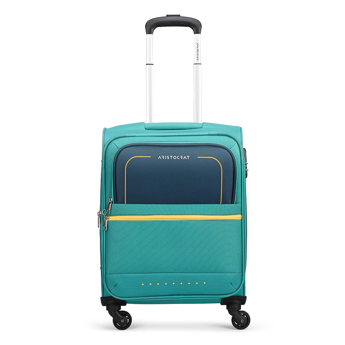 VIP Evolve Plus 55cm 4 Wheel Soft Trolley Teal Blue, EVOLVEPLUS55BLU VIP Cabin size travel luggage