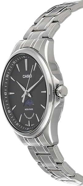 Casio Men's Watch Analog Black Dial With Stainless Steel Band, MTP-M110D-1AVDF