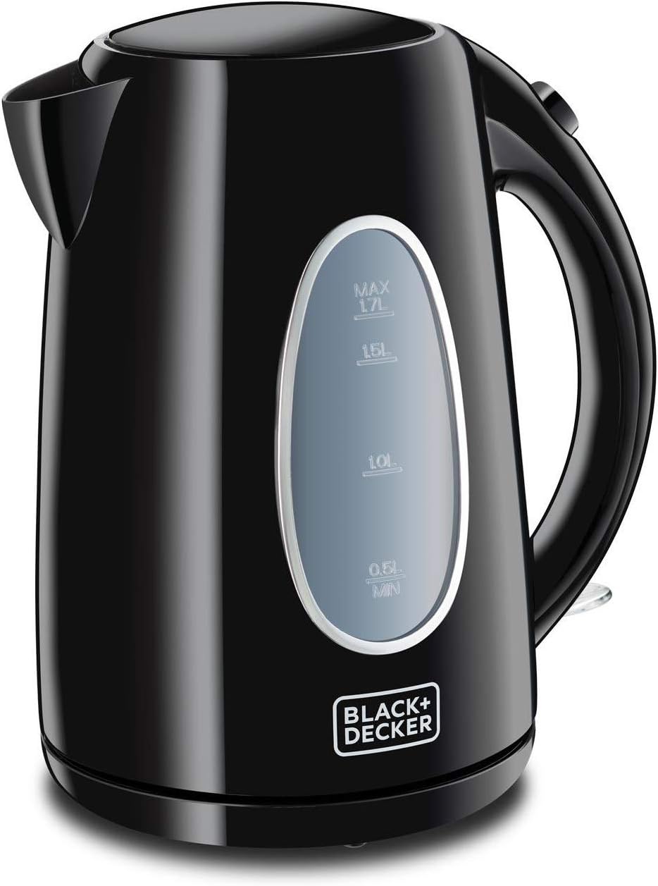 Black+Decker, 2200W Electric Kettle Black 1.7L, JC69