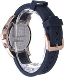 Quantum Men's Watch Analog Blue Dial with Blue Silicone Band, ADG991.499