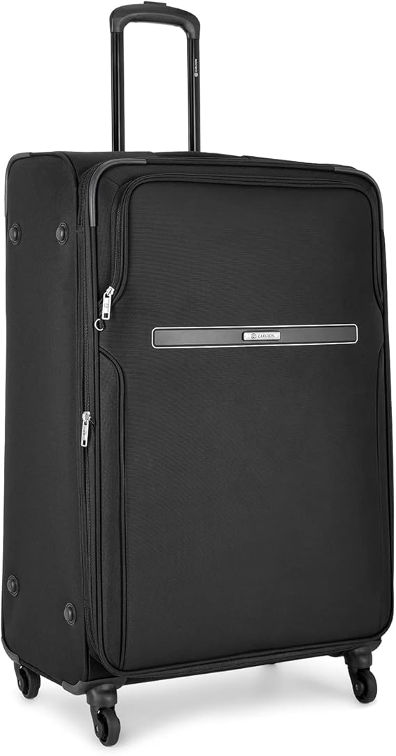 Carlton 55cm, Newbury Plus Soft Top Trolley Bag, Black, NEWBP55BK