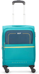 VIP Evolve Plus 55cm 4 Wheel Soft Trolley Teal Blue, EVOLVEPLUS55BLU