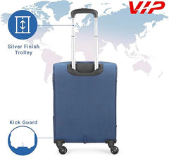 VIP Toronto Plus 69cm 4 Wheel Soft Trolley Blue, TORONTOPLUS69BLU