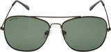 Fastrack Men's Aviator Sunglasses, Green Lens, Polarised and UV protected, M206GR2PV