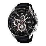 Edifice Analog Black Dial Leather Band Men's Watch, EFR-539L-1AVUDF