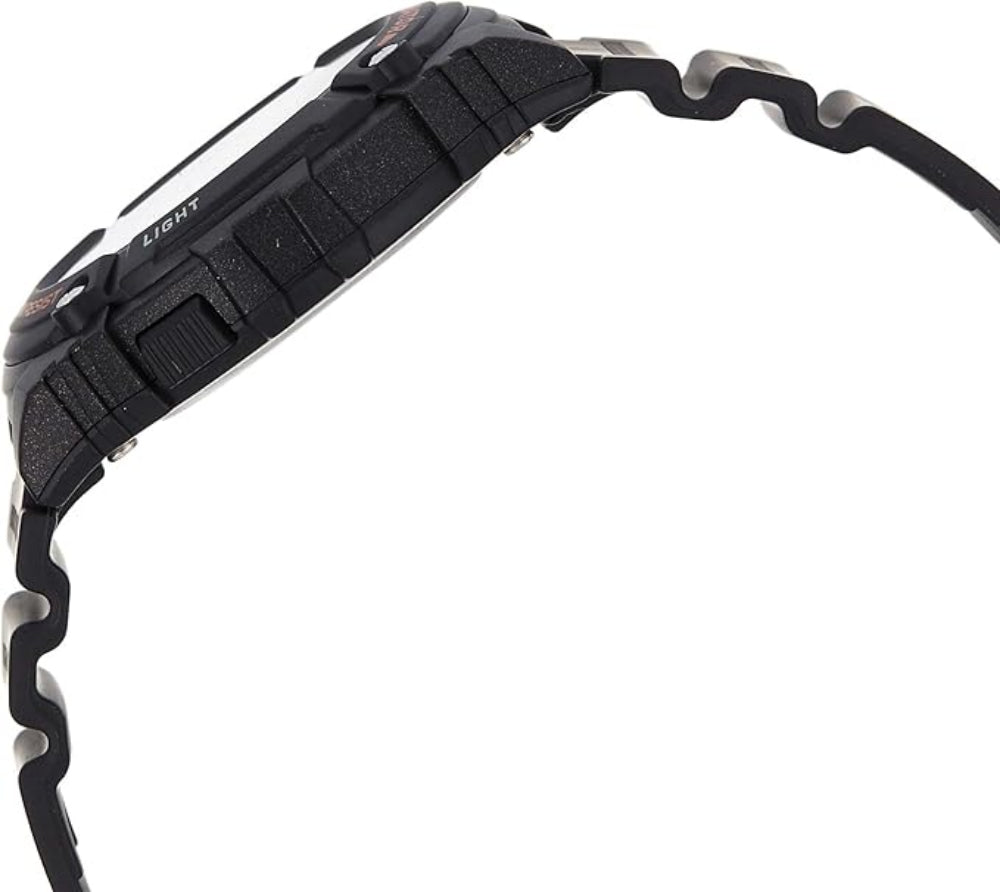 Casio, Menâ€™s Watch Digital, Black Dial Black Resin Band, W-216H-1AVDF