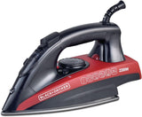 Black+Decker, 2200W Steam Iron with Non Stick Sole Plate, X2200