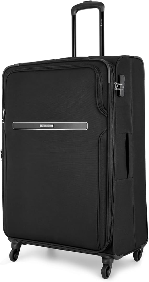 Carlton 55cm, Newbury Plus Soft Top Trolley Bag, Black, NEWBP55BK