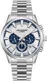 Lee Cooper Men's Multifunction Watch with Silver Dial and Stainless Steel Band, LC08216.330