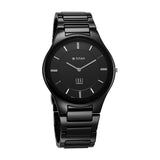 Titan Men's Edge Watch in Glossy Black with Diamonds and Black Ceramic Band, 1696NC12