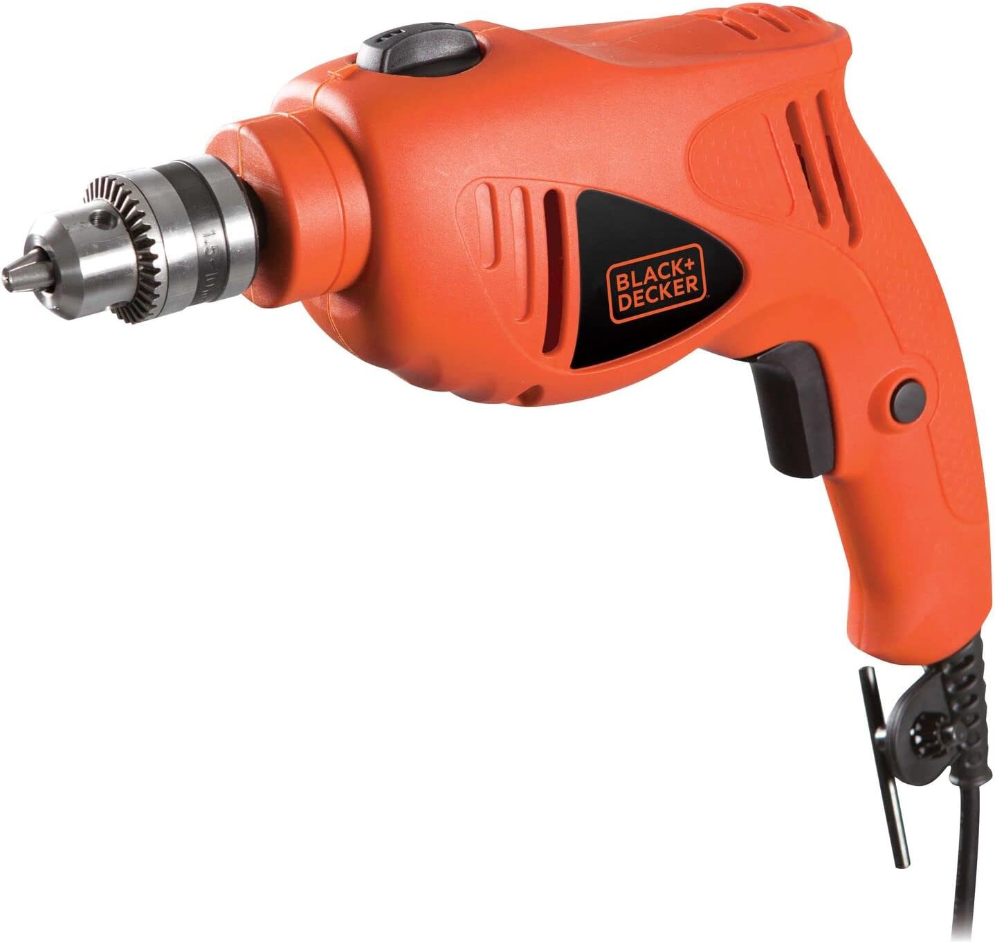 Black+Decker, 500W 2,800 Rpm Corded Variable Speed Hammer Drill With Side Handle, Depth Gauge & 5 Drill Bits, HD5010VA5