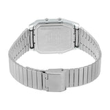 Casio Vintage Unisex Watch Analog-Digital Pastel Dial With Silver Stainless Steel Band, AQ-800E-3ADF