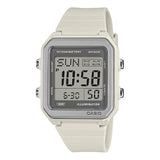 Casio Men's Digital White Dial Watch With White Resin Band, W-221H-8AVDF