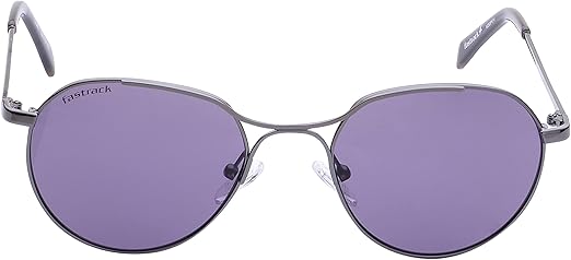 Fastrack Unisex Square Sunglasses, Purple Lens, UV protected, M260PR1
