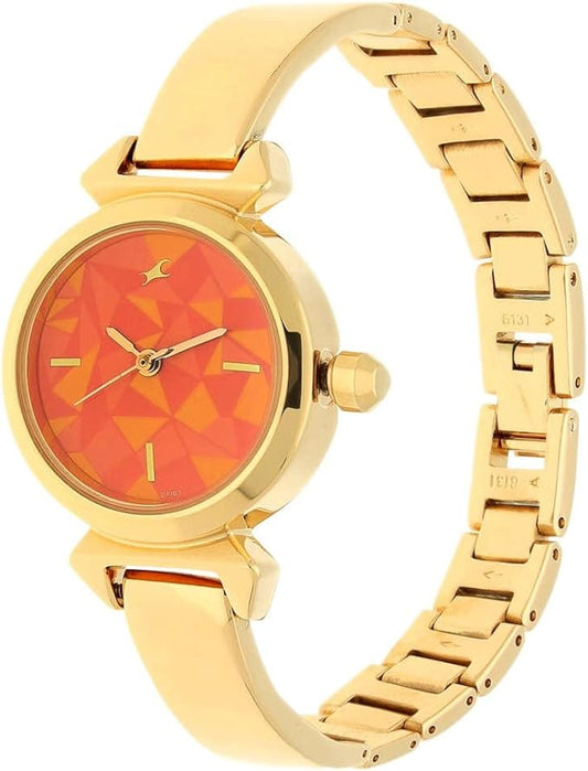 Fastrack, Men's, Analog Watch, Gold Dial, with Stainless Steel Band, FA-6131WM01