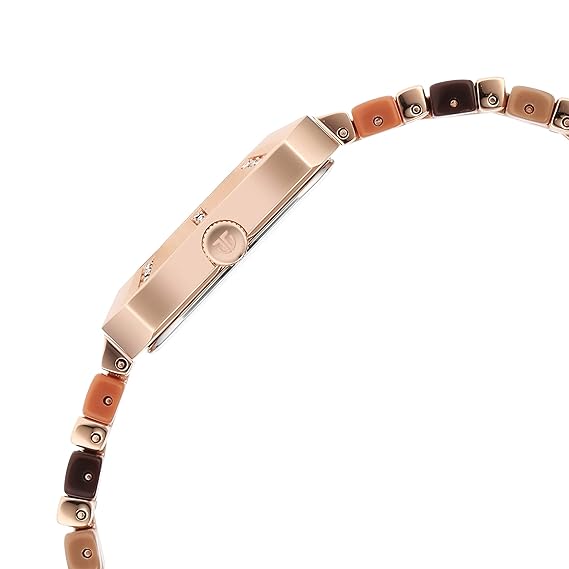 Titan Glitz Women's Watch Rose Gold Dial with Stainless Steel Band, 95208WD01