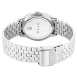 Titan, Men's, Analog Watch, Silver Dial, with Stainless Steel Band, TI-1648SM01