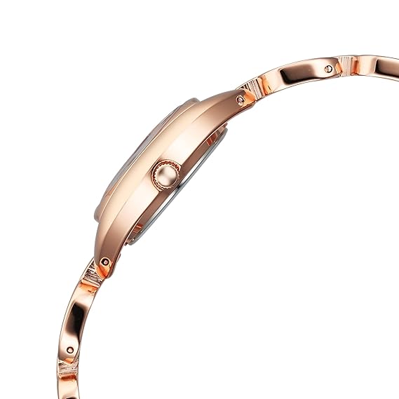 Titan Raga Showstopper Women's Watch Analog Pink Dial with Rose Gold Stainless Steel Band, 95306WM01