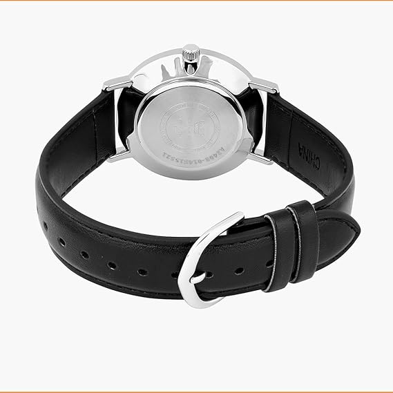 Casio Men's Watch Analog Black Dial with Black Leather Strap, MTP-VT03L-1BDF