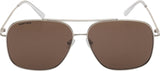 Fastrack Women's Navigator Sunglasses, Brown Lens, UV protected, M253BR15V