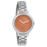 Fastrack, Women's  Watch Analog, Orange Dial Stainless Steel Strap, 6202SM01