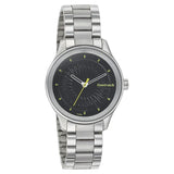 Fastrack, Women's  Watch Analog, Black Dial Silver Stainless Steel Strap, 6203sm02