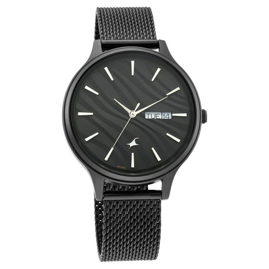 Fastrack, Men's, Analog Watch, Black Dial, with Stainless Steel Band, FA-6207NM01