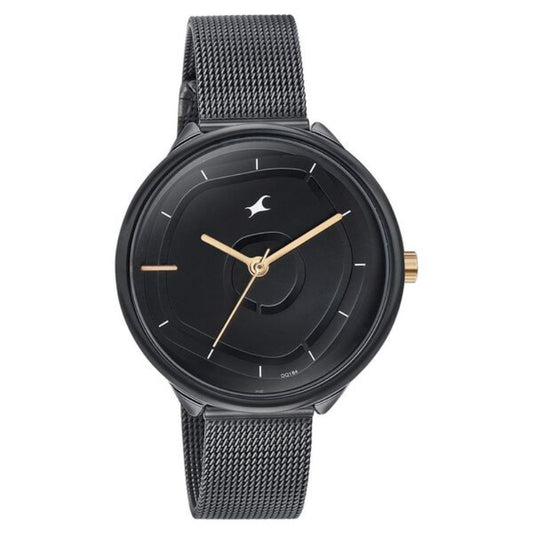 Fastrack, Men's, Analog Watch, Black Dial, with Stainless Steel Band, FA-6303KM01