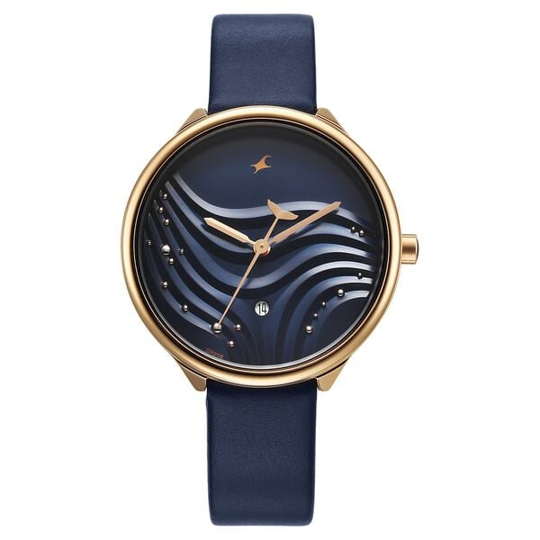 Fastrack, Unisex, Analog Watch, Blue Dial, with Leather Band, FA-6316WL01
