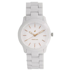 Fastrack, Women’s  Watch Analog, White Dial White Plastic Strap , 68006PP02