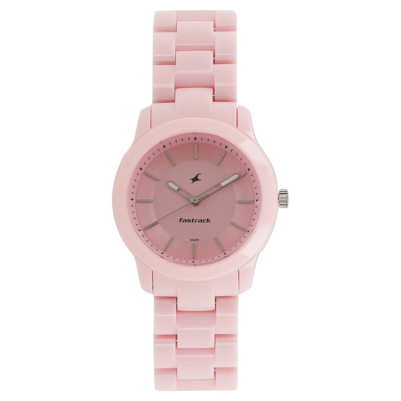 Fastrack, Women’s  Watch Analog, Pink Dial Pink Plastic Strap , 68006PP04