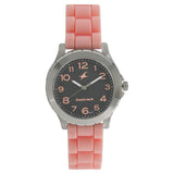 Fastrack, Women's  Watch Analog, Black Dial Pink Silicone Strap , 68009PP04